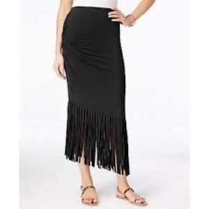 INC Black fringe skirt - Worn once